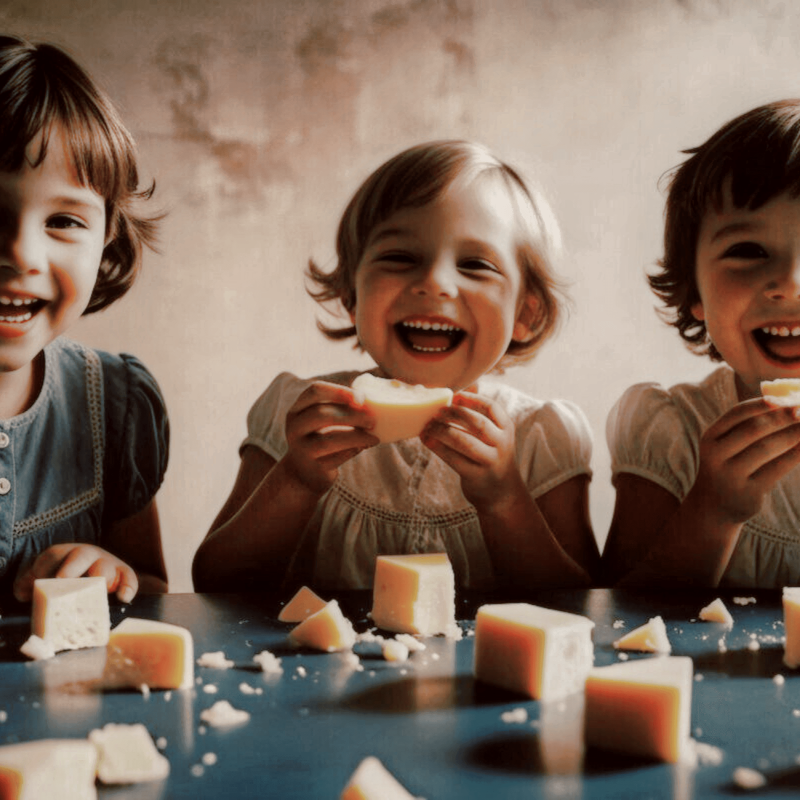Kinder-verkosten-Kaese